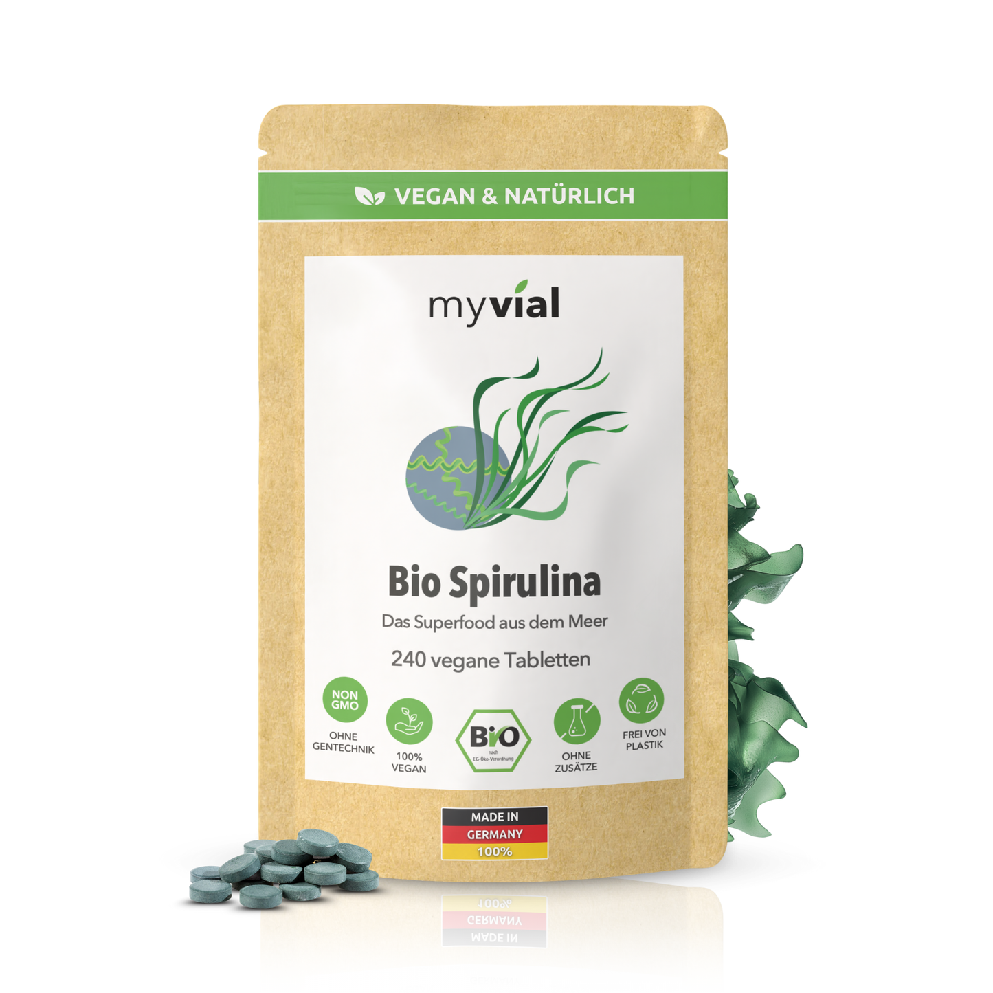 Bio Spirulina Tabletten Presslinge